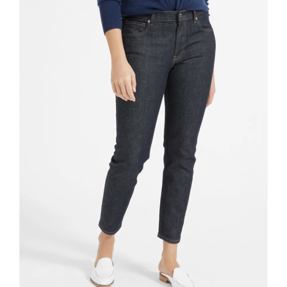 Everlane The Mid-Rise Skinny Jean in Dark Indigo